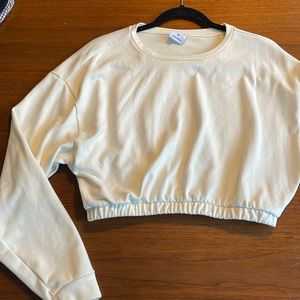GS x WS Cropped White Sweater